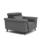 Sparta Recliner Armchair - Chair W/ Power Recliner W/ Ratchet Headrest Cat NL/O/S - Power with Manual Headrest — O7300 Orlando Dark Grey, gallery image 1
