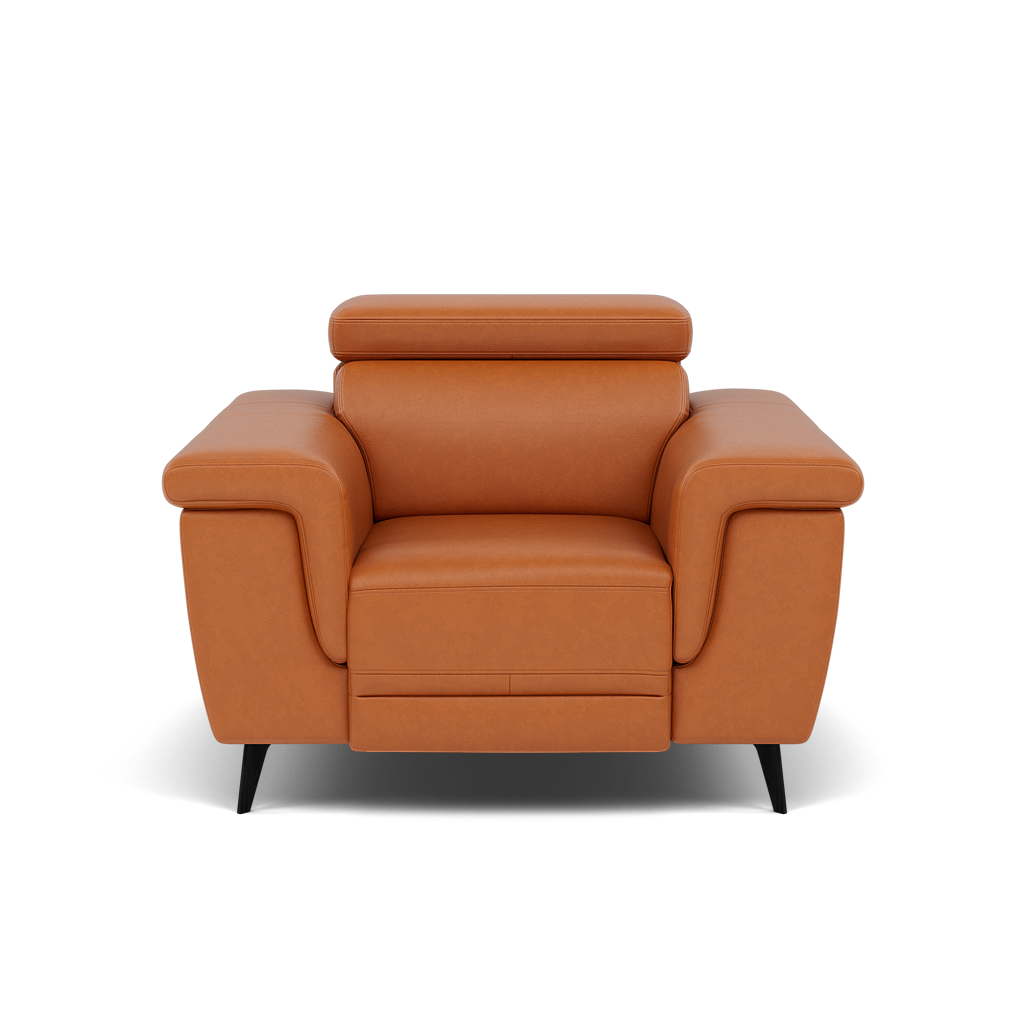 Sparta Recliner Armchair - Chair W/ Power Recliner W/ Ratchet Headrest Cat NL/O/S - Power with Manual Headrest Armchairs Sterling Home 12 O7303 Orlando Meerkat
