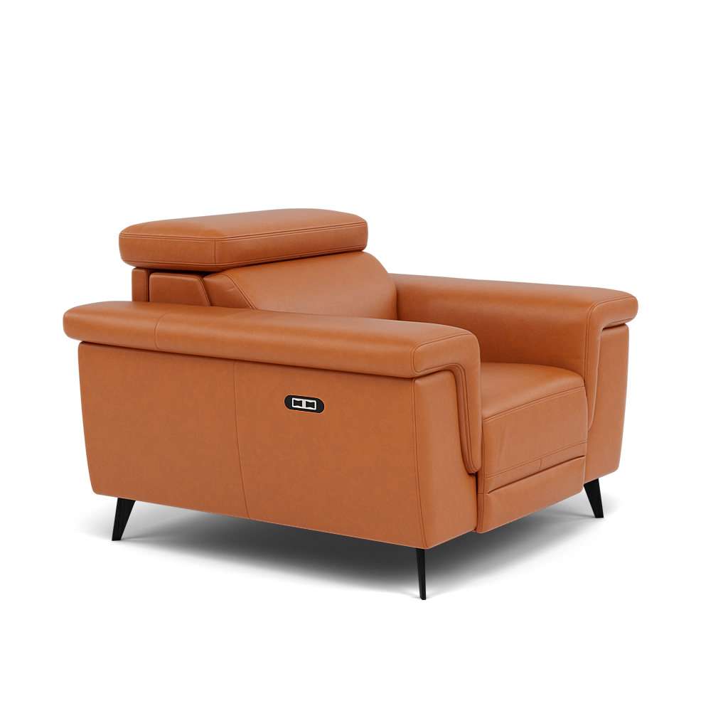 Sparta Recliner Armchair - Chair W/ Power Recliner W/ Ratchet Headrest Cat NL/O/S - Power with Manual Headrest — O7303 Orlando Meerkat, gallery image 1