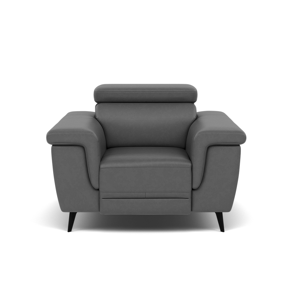 Sparta Recliner Armchair - Chair W/ Power Recliner W/ Ratchet Headrest Cat NL/O/S - Power with Manual Headrest Armchairs Sterling Home 10 O7300 Orlando Dark Grey