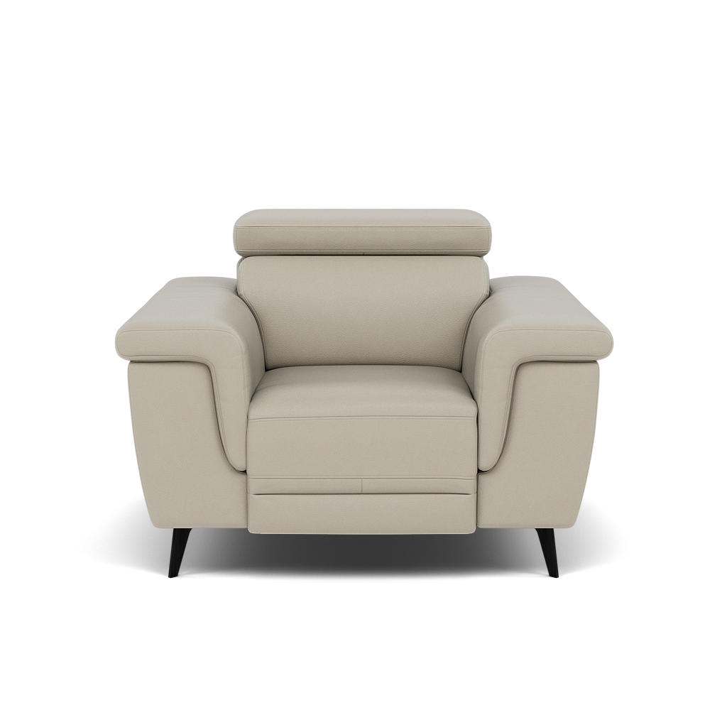 Sparta Recliner Armchair - Chair W/ Power Recliner W/ Ratchet Headrest Cat NL/O/S - Power with Manual Headrest Armchairs Sterling Home 7 NL5115 New York Light Grey