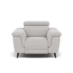 Sparta Recliner Armchair - Chair W/ Power Recliner W/ Ratchet Headrest Fabric - Power with Manual Headrest Sterling Home 1 KB-1280-UK Darwin Silver