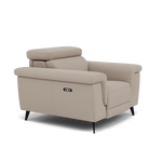 Sparta Recliner Armchair - Chair W/ Power Recliner W/ Ratchet Headrest Fabric - Power with Manual Headrest — CU9101-5-UK Oxford Beige, gallery image 1