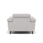 Sparta Recliner Armchair - Chair W/ Power Recliner W/ Ratchet Headrest Fabric - Power with Manual Headrest — KB-1280-UK Darwin Silver, gallery image 2