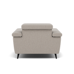 Sparta Recliner Armchair - Chair W/ Power Recliner W/ Ratchet Headrest Fabric - Power with Manual Headrest — KB-1292-UK Amigo Dove, gallery image 2