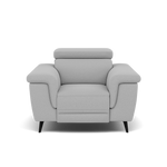 Sparta Recliner Armchair - Chair W/ Power Recliner W/ Ratchet Headrest Fabric - Power with Manual Headrest Sterling Home 6 CU9102-5-UK Oxford Silver