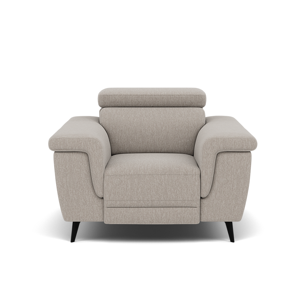 Sparta Recliner Armchair - Chair W/ Power Recliner W/ Ratchet Headrest Fabric - Power with Manual Headrest Sterling Home 10 KB-1292-UK Amigo Dove