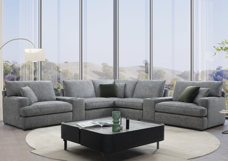 Spotlight Sound Sytem Corner Sofa - Combination 1 Homestage Sound System Group Fabric Sofas Sterling Home 1