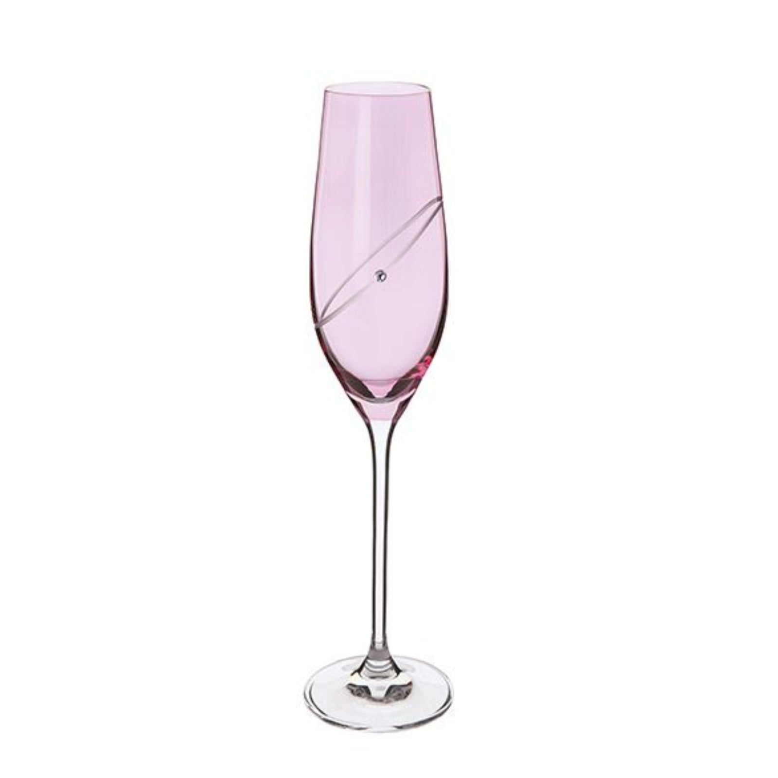 Dartington Set Of 2 Ruby Flute Glasses - Flute Ruby Sterling Home 2