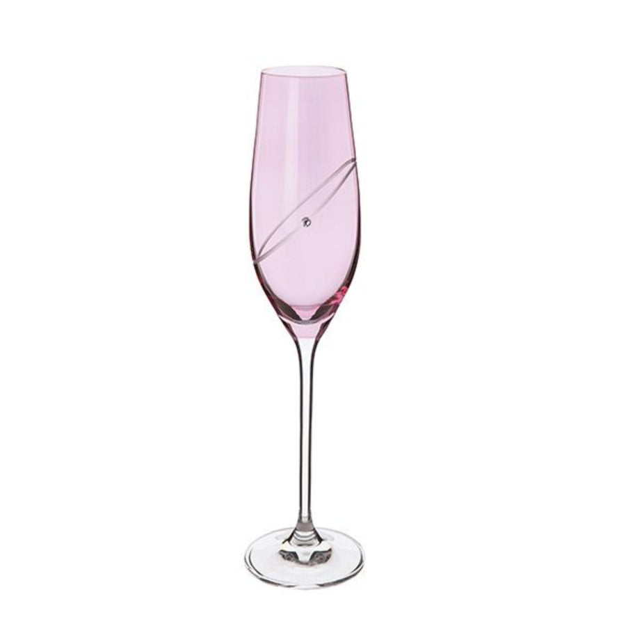 Dartington Set Of 2 Ruby Flute Glasses - Flute Ruby Sterling Home 2