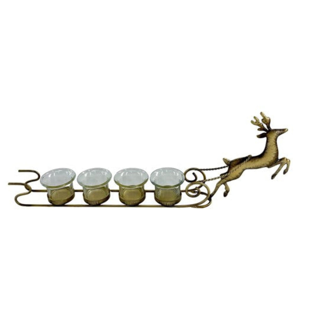 Sleigh Tealight Holder - Sleigh Tealight Holder 48CM Sterling Home 2