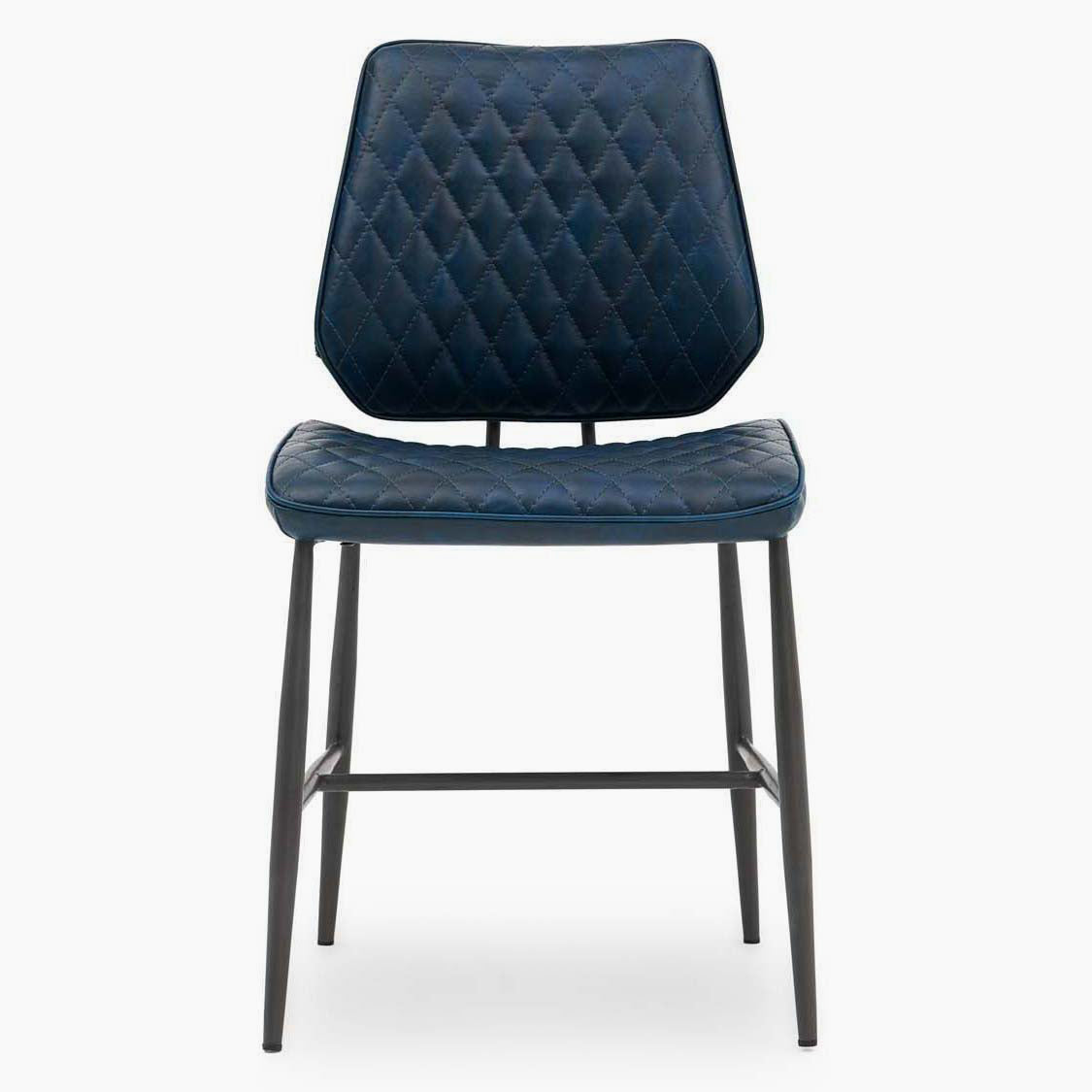 Starley Pair of Dark Blue Dining Chairs - Dining Chair - Pair Dark Blue Sterling Home 4