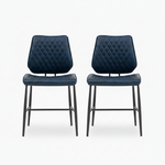Starley Pair of Dark Blue Dining Chairs - Dining Chair - Pair Dark Blue Sterling Home 1