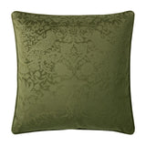William Morris At Home Strawberry Thief Green Square Cushion