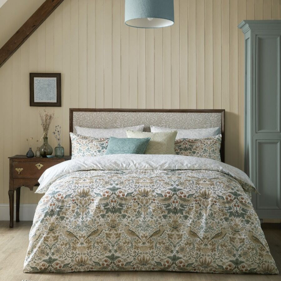 Strawberry Thief Pillowcase Pair - Strawberry Thief Pillowcase Pair Sterling Home 1