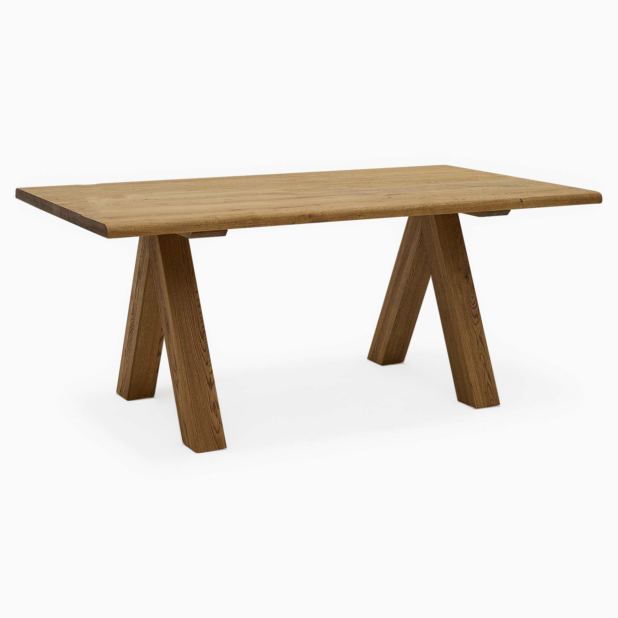 Syver Dining Table - Live Edge Dining Table 180x100cm Brushed Oak / Hesse Dark Oil - 180cm Tables Sterling Home 1