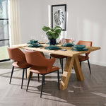 Syver Dining Table - Live Edge Dining Table 180x100cm Brushed Oak / Hesse Dark Oil - 180cm Tables Sterling Home 2