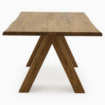 Syver Dining Table - Live Edge Dining Table 180x100cm Brushed Oak / Hesse Dark Oil - 180cm Tables Sterling Home 4