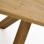 Syver Dining Table - Live Edge Dining Table 180x100cm Brushed Oak / Hesse Dark Oil - 180cm Tables Sterling Home 5