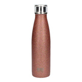 Built Rose Gold Glitter Water Bottle