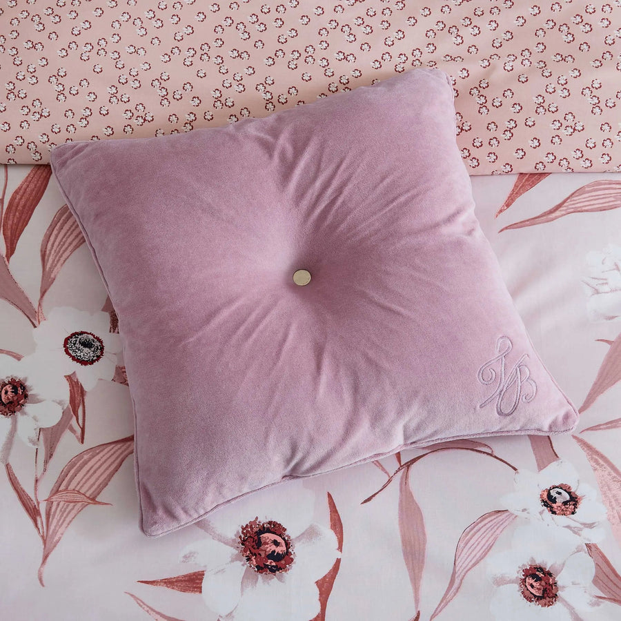 Ted Baker Cabana/Inky Bloom Button Cushion Sterling Home 2