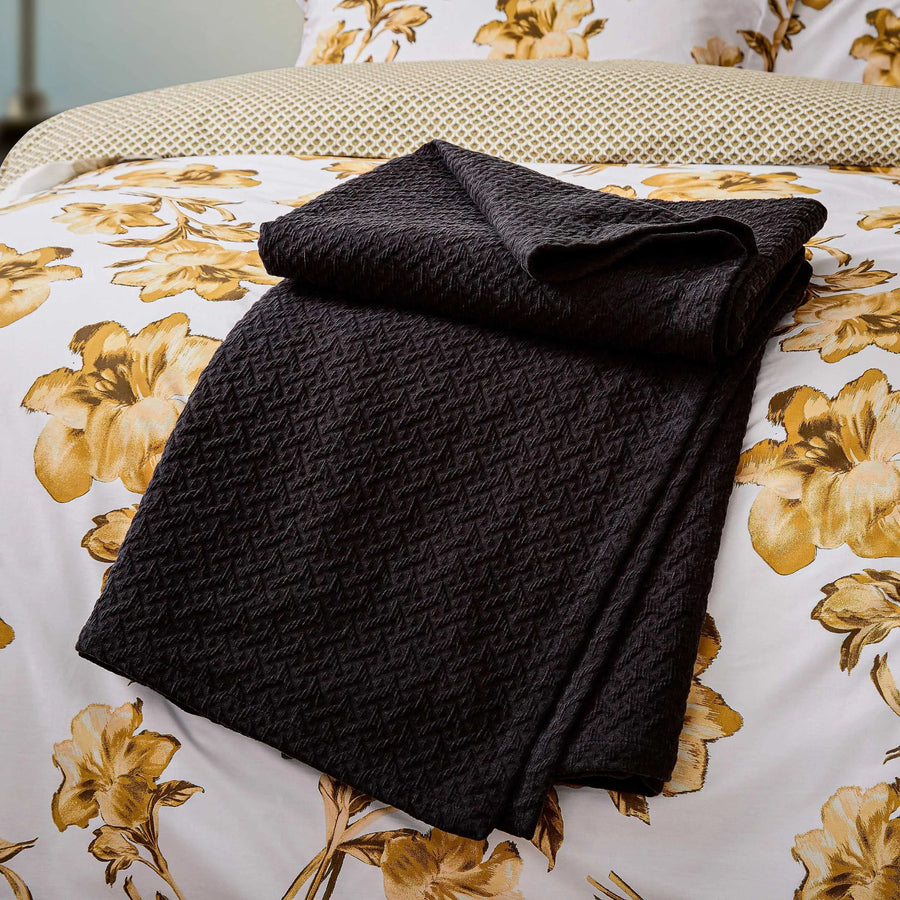 Ted Baker Wisteria/Wild Iris Throw Sterling Home 1