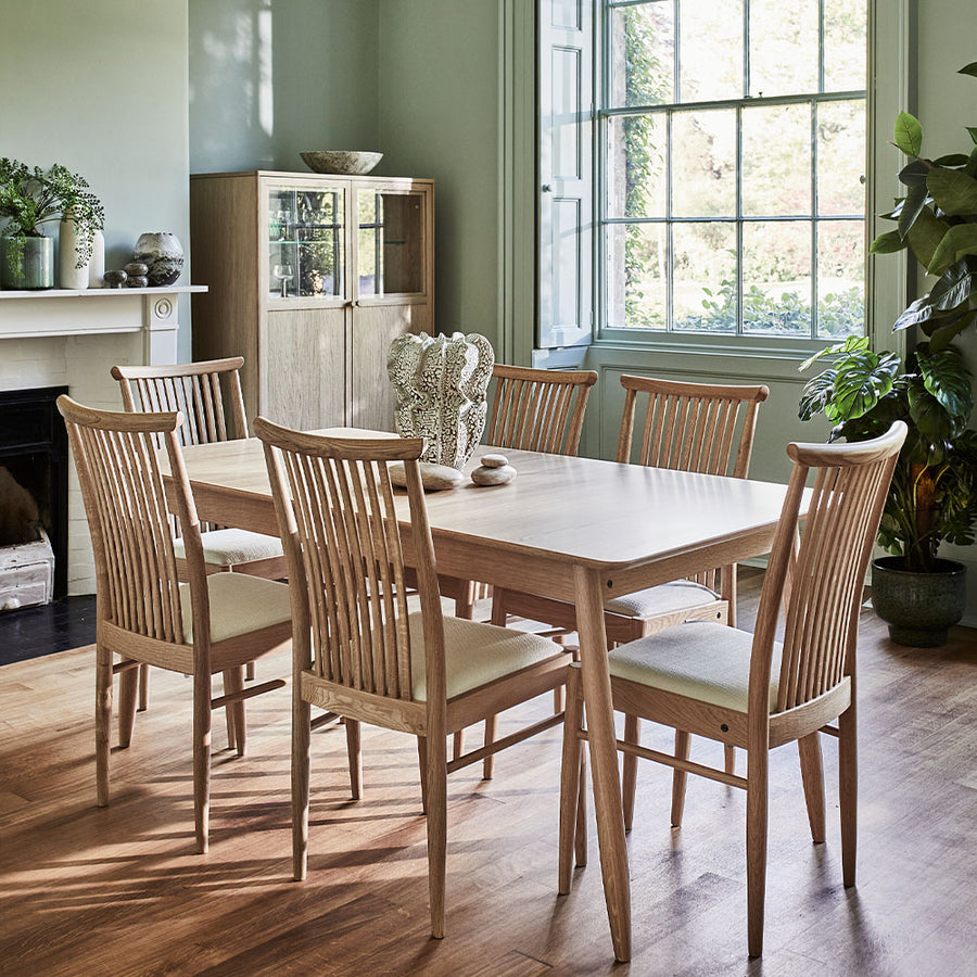 Ercol Teramo Extending Dining Table - Medium Ext Dining Table Clear Matt - Regular Tables Sterling Home 2