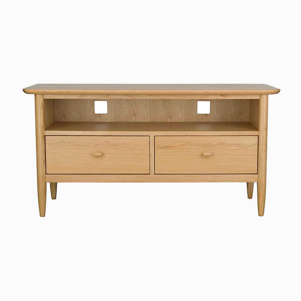 Ercol Teramo TV Unit - TV Unit Clear Matt Storage Sterling Home 1
