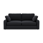 Thalia 2 Seater Pillow Back Sofa - Small Sofa Grade B 2 Seater Sofas Sterling Home 1 Standard Back Plush Velvet Charcoal
