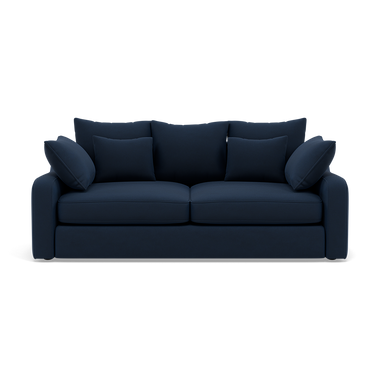 Thalia 2 Seater Pillow Back Sofa - Small Sofa Grade B 2 Seater Sofas Sterling Home 6 Pillow Back Plush Velvet Indigo