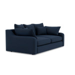 Thalia 2 Seater Pillow Back Sofa - Small Sofa Grade B — Pillow Back / Plush Velvet Indigo, gallery image 1