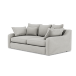 Thalia 2 Seater Pillow Back Sofa - Small Sofa Grade B — Pillow Back / Plush Velvet Silver, gallery image 3