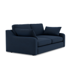 Thalia 2 Seater Pillow Back Sofa - Small Sofa Grade B — Standard Back / Plush Velvet Indigo, gallery image 1