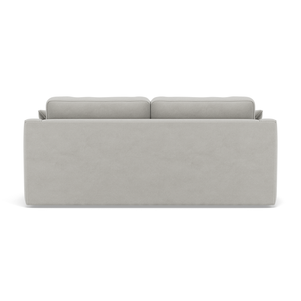 Thalia 2 Seater Pillow Back Sofa - Small Sofa Grade B — Standard Back / Plush Velvet Silver, gallery image 2