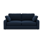 Thalia 2 Seater Pillow Back Sofa - Small Sofa Grade B 2 Seater Sofas Sterling Home 2 Standard Back Plush Velvet Indigo