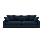 Thalia 3 Seater Pillow Back Sofa - Large Split Sofa Grade B - Split Back Frame 3 Seater Sofas Sterling Home 16 Pillow Back Plush Velvet Indigo