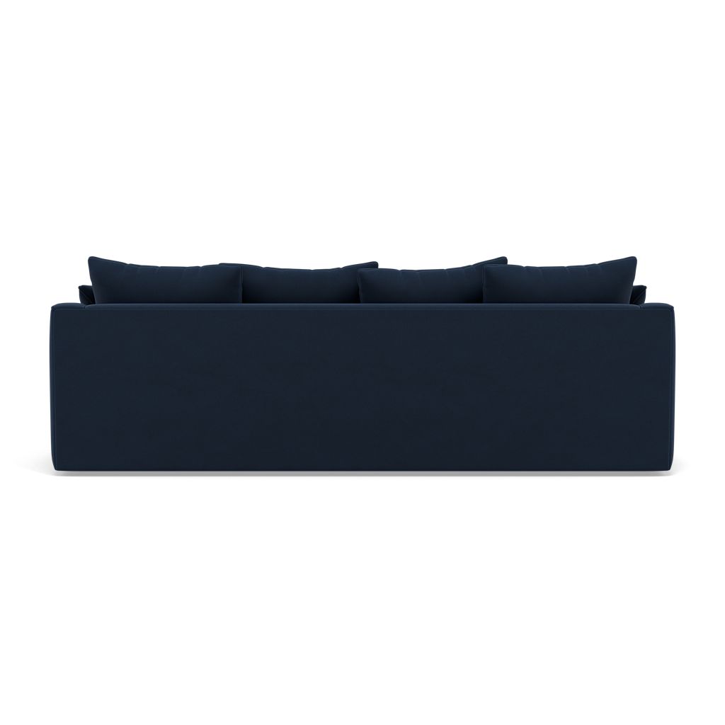 Thalia 3 Seater Pillow Back Sofa - Large Split Sofa Grade B - Split Back Frame — Pillow Back / Plush Velvet Indigo, gallery image 2