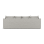 Thalia 3 Seater Pillow Back Sofa - Large Split Sofa Grade B - Split Back Frame — Pillow Back / Plush Velvet Silver, gallery image 2