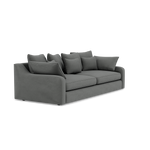 Thalia 3 Seater Pillow Back Sofa - Large Split Sofa Grade B - Split Back Frame — Pillow Back / Plush Velvet Slate, gallery image 1