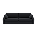 Thalia 3 Seater Pillow Back Sofa - Large Split Sofa Grade B - Split Back Frame 3 Seater Sofas Sterling Home 8 Standard Back Plush Velvet Charcoal