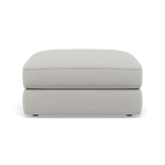 Thalia Footstool - Stool Grade B Footstools Sterling Home 3 Plush Velvet Silver