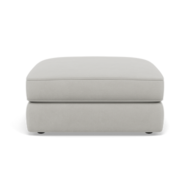 Thalia Footstool - Stool Grade B Footstools Sterling Home 3 Plush Velvet Silver
