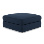 Thalia Footstool - Stool Grade B — Plush Velvet Indigo, gallery image 3