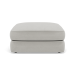 Thalia Footstool - Stool Grade B — Plush Velvet Silver, gallery image 2
