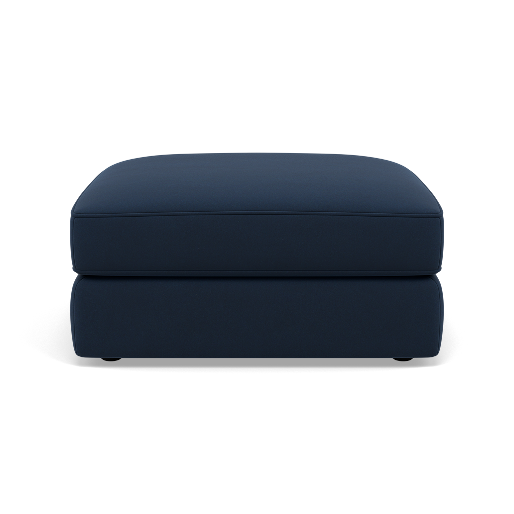 Thalia Footstool - Stool Grade B Footstools Sterling Home 2 Plush Velvet Indigo