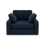 Thalia Pillow Back Armchair - Chair Grade B Sterling Home 2 Plush Velvet Indigo