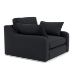 Thalia Pillow Back Armchair - Chair Grade B — Plush Velvet Charcoal, gallery image 1