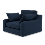 Thalia Pillow Back Armchair - Chair Grade B — Plush Velvet Indigo, gallery image 3