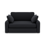 Thalia Pillow Back Loveseat - Snuggler Grade B Sterling Home 1 Plush Velvet Charcoal