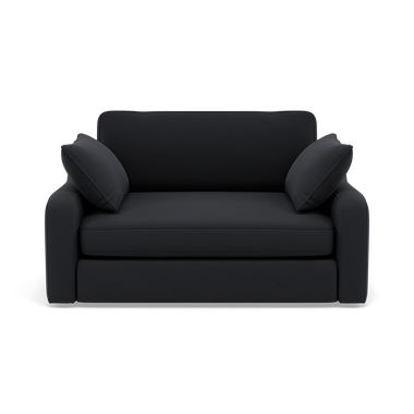 Thalia Pillow Back Loveseat - Snuggler Grade B Sterling Home 1 Plush Velvet Charcoal